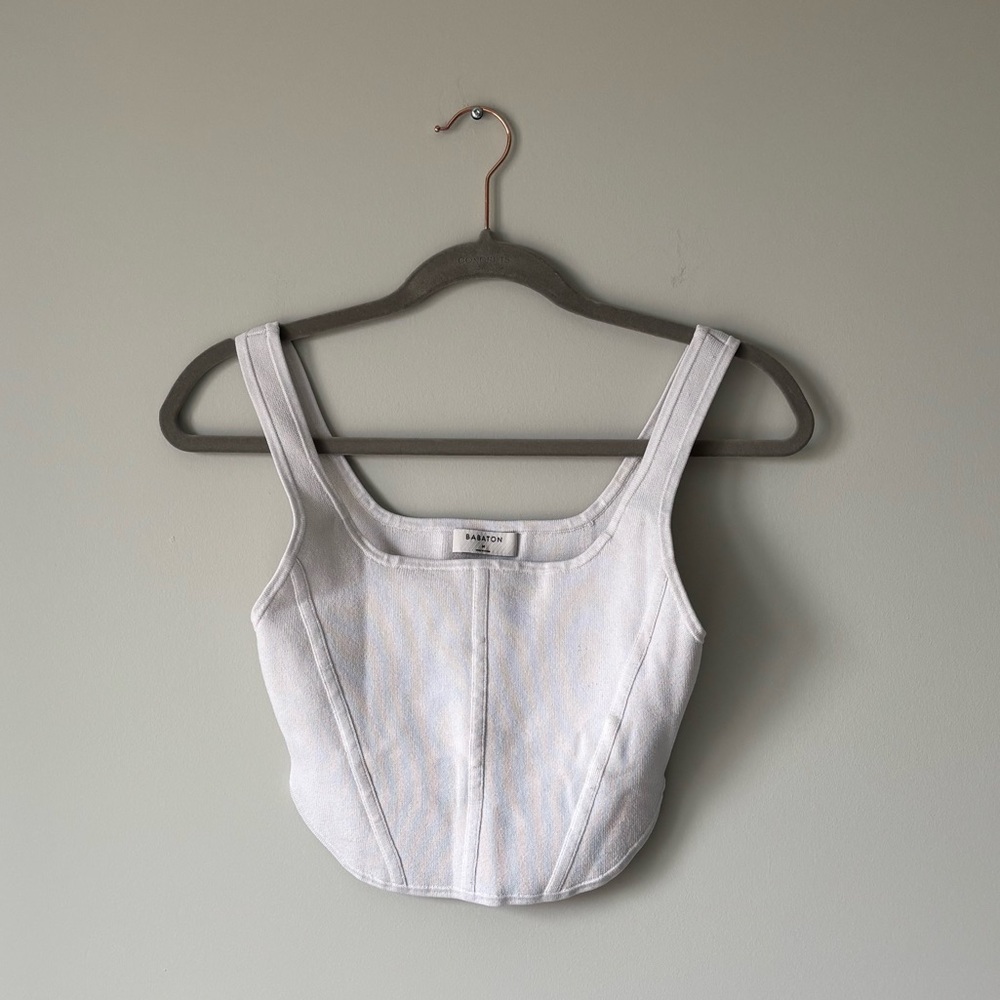 Aritzia Babaton Sculpt Knit Bustier Tank